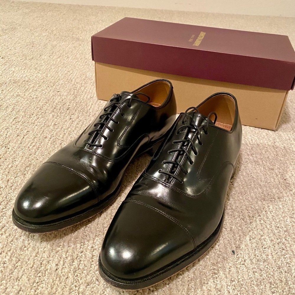 Johnston & Murphy Black Melton Loafers - Size 10.5